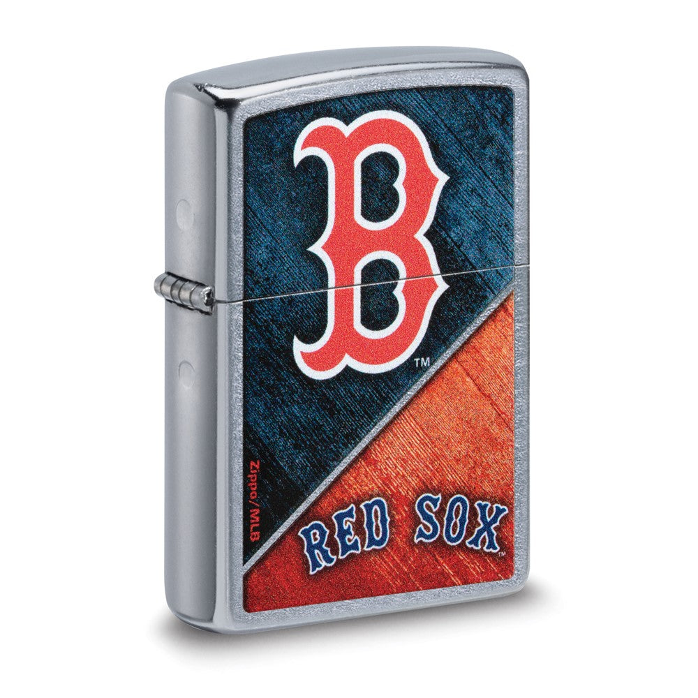 Zippo Street Chrome Boston Red Sox Color Image MLB Lighter