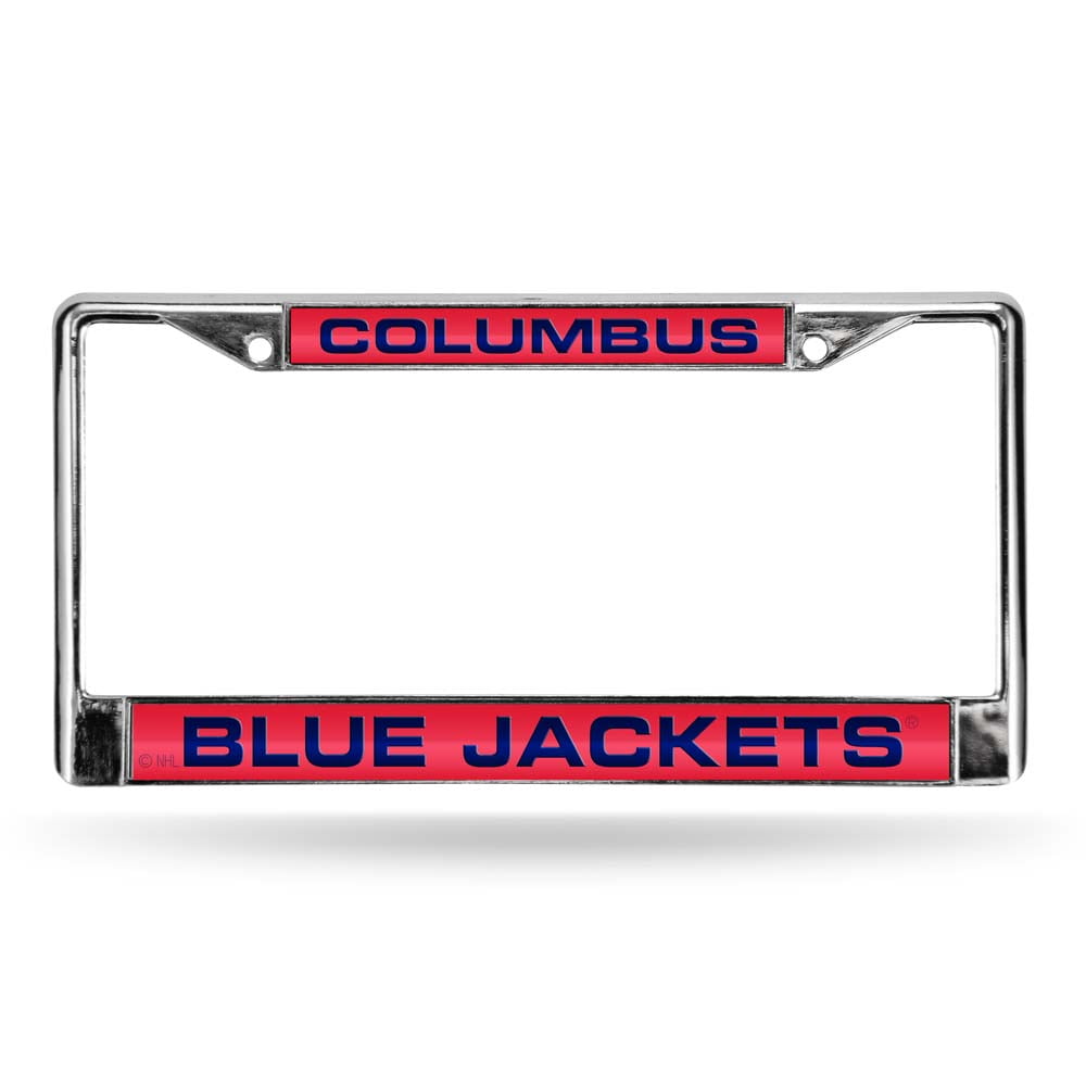 Columbus Hockey Blue-Jacket's Chrome Metal Laser Cut License Plate Frame