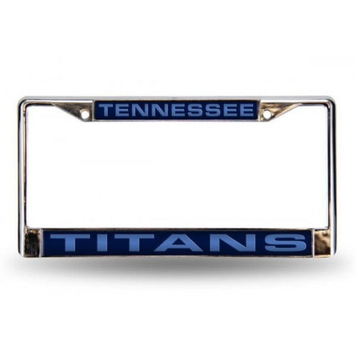 NFL Tennessee Titans Blue Laser Chrome Acrylic License Plate Frame QGC7099