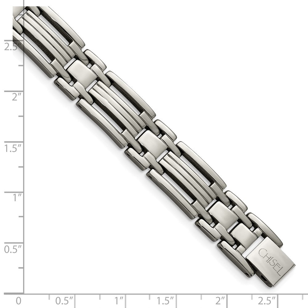 Titanium Polished 8.75in Bracelet 8.75 inches