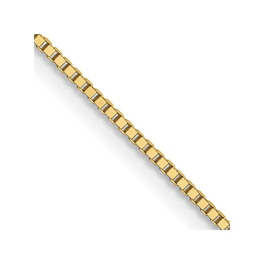 10K .7mm Box Chain Yellow Gold