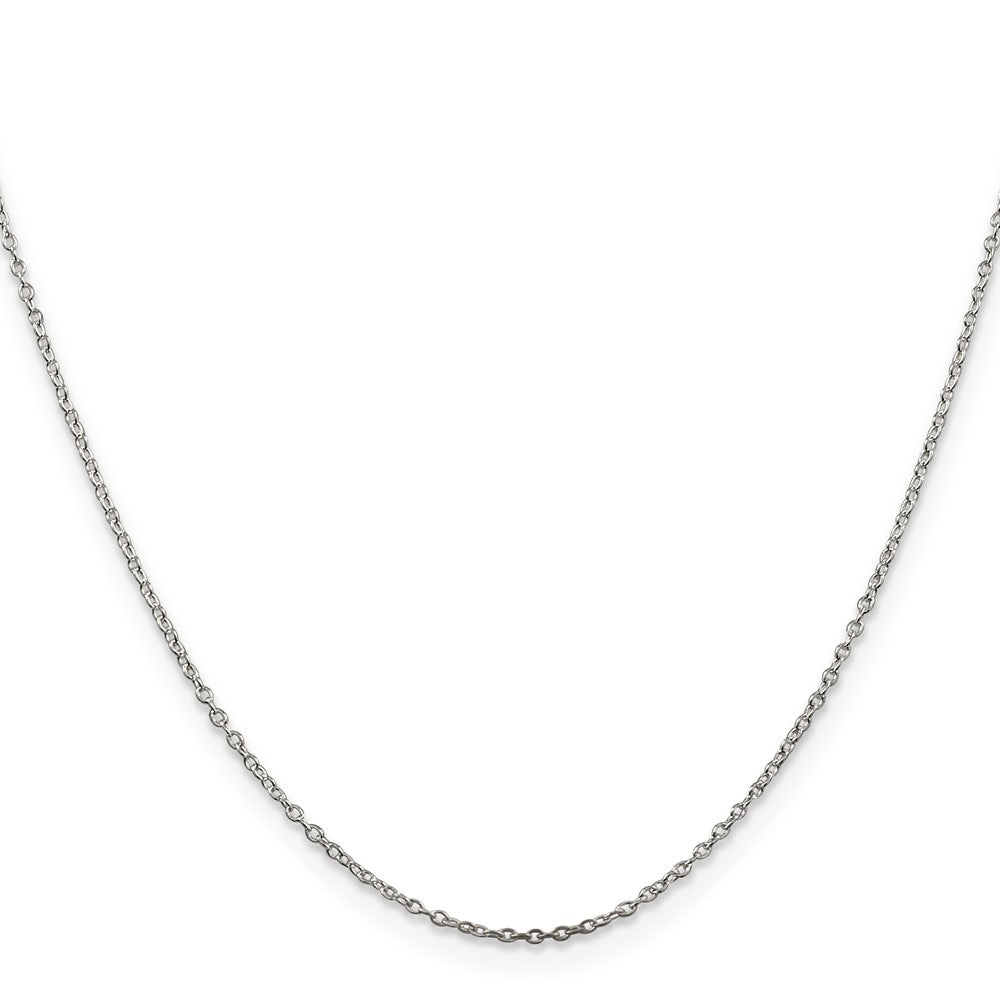 Sterling Silver 1mm Cable Chain 16 Inches