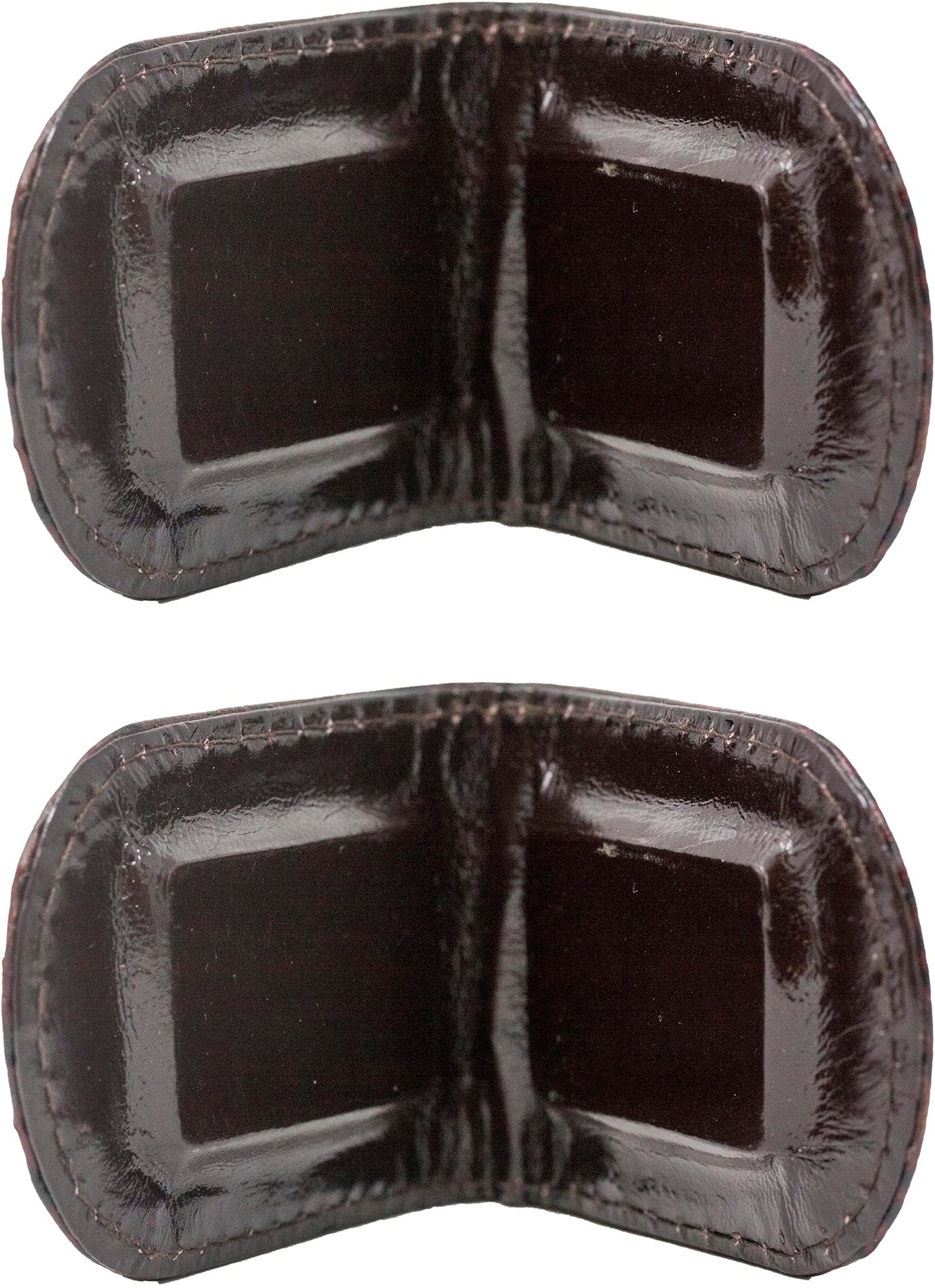 Brown Leather Lizard Grain Magnetic Money Clip QGM20765