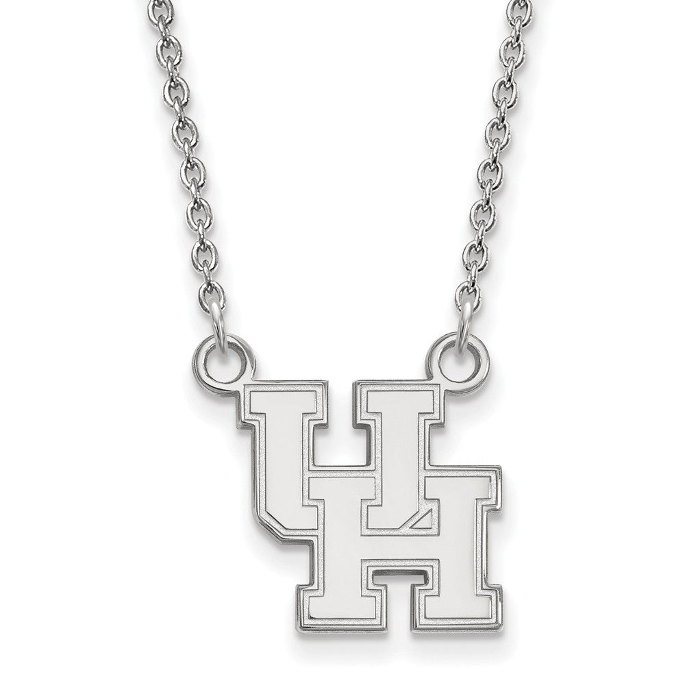 LogoArt Sterling Silver University Of Houston Small Pendant Necklace