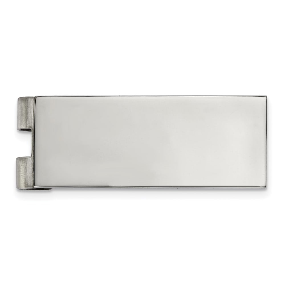Chisel  Stainless Steel 53.65x20mm High Polished Flat Money Clip