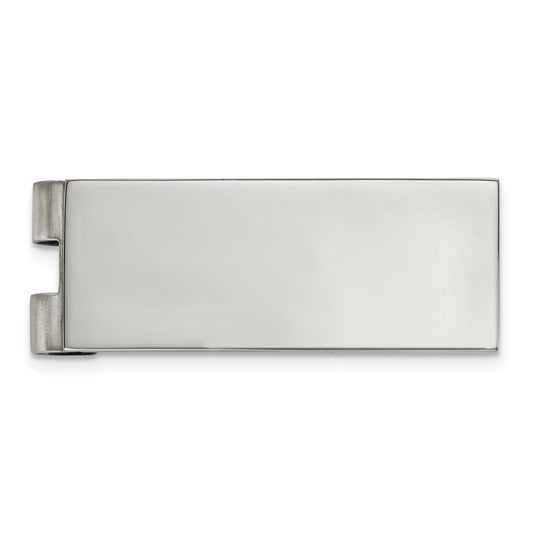 Chisel  Stainless Steel 53.65x20mm High Polished Flat Money Clip