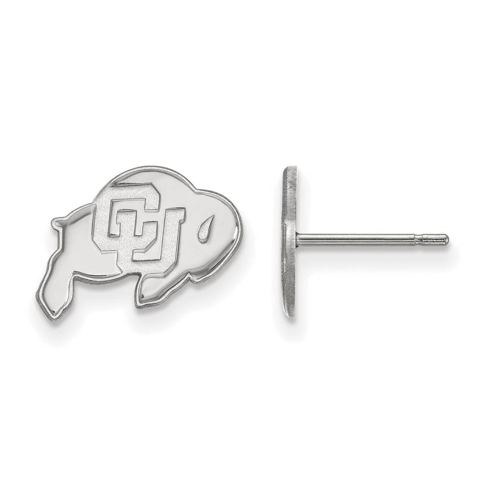 LogoArt Sterling Silver University Of Colorado Xs Post Earrings
