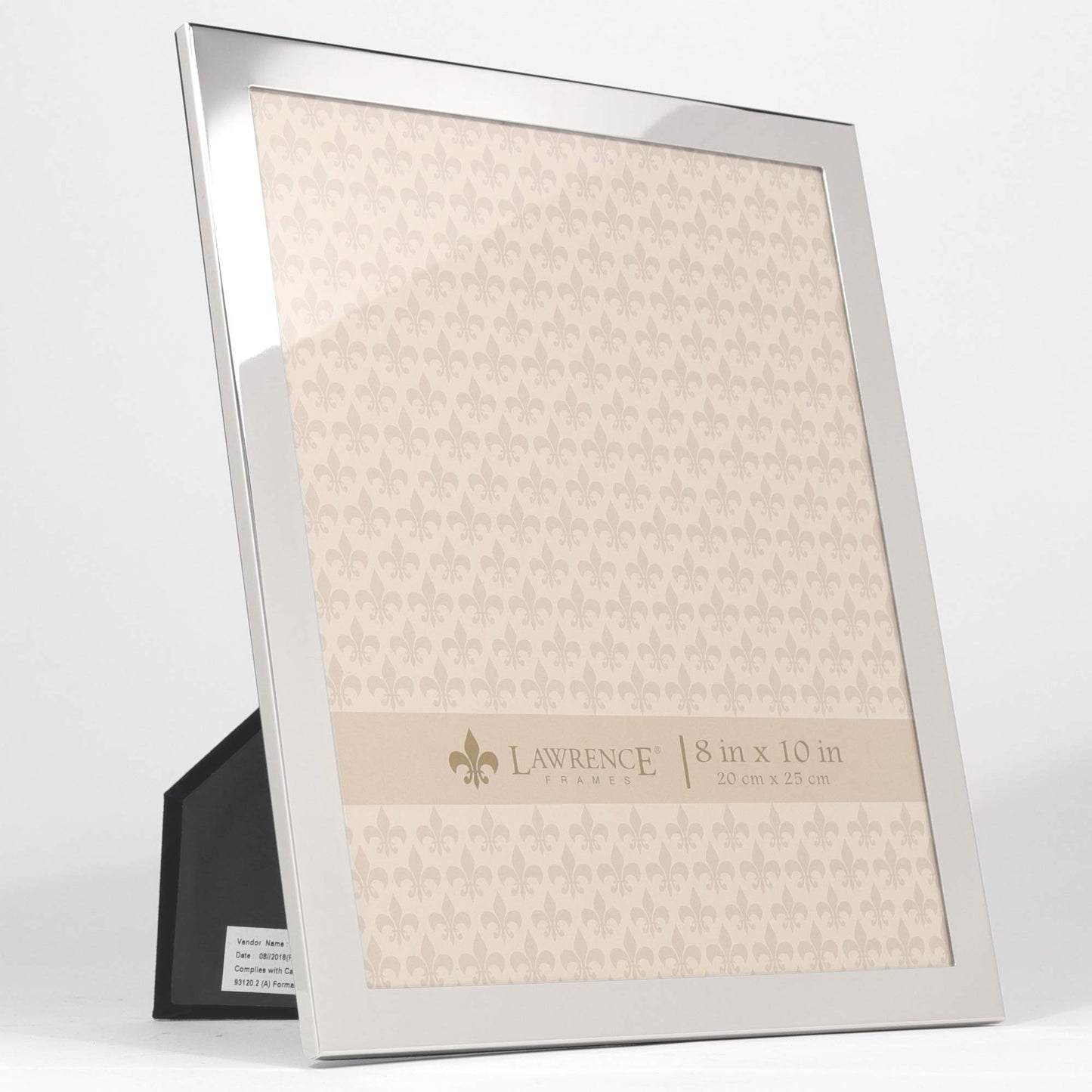 Lawrence Frames 8x10 Flat Silver Metal Picture Frame