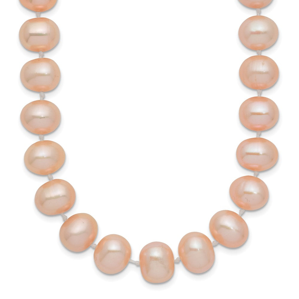 14k 8-9mm Pink Near-Round Freshwater Cultured Pearl 18 inch Necklace