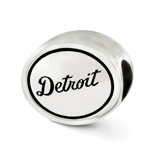 Sterling Silver MLB Siskiyou Buckle Antiqued Detroit Tigers Bead