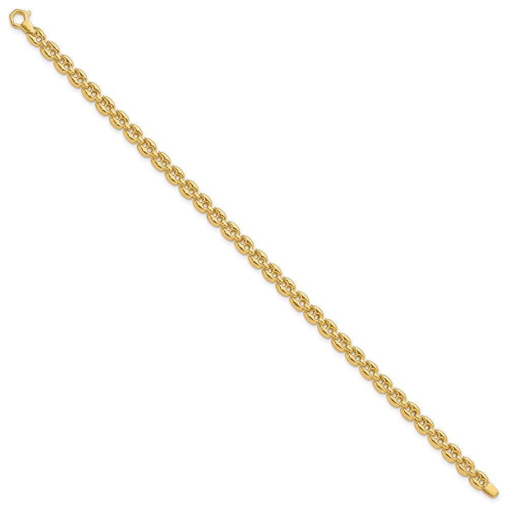 14K Polished Fancy Link Bracelet 7.5  inches
