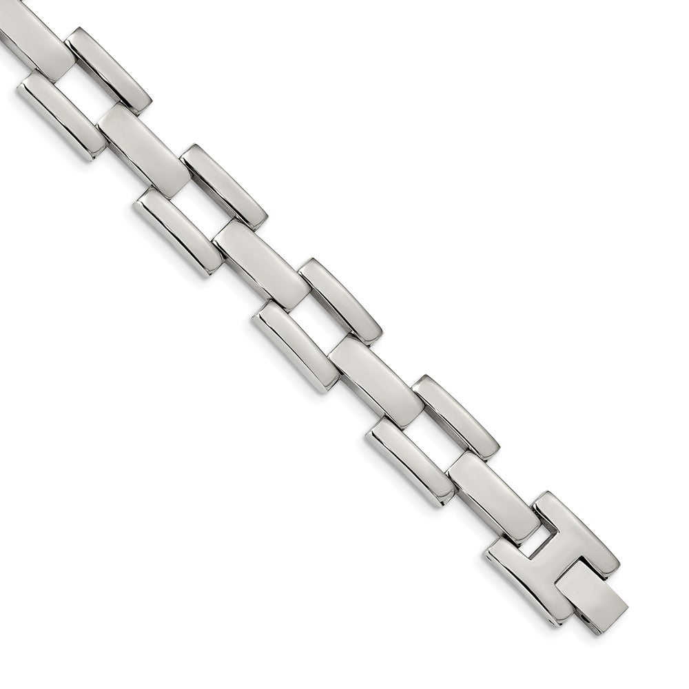 Stainless Steel Polished Open Link 8.5in Bracelet 8.5 inches