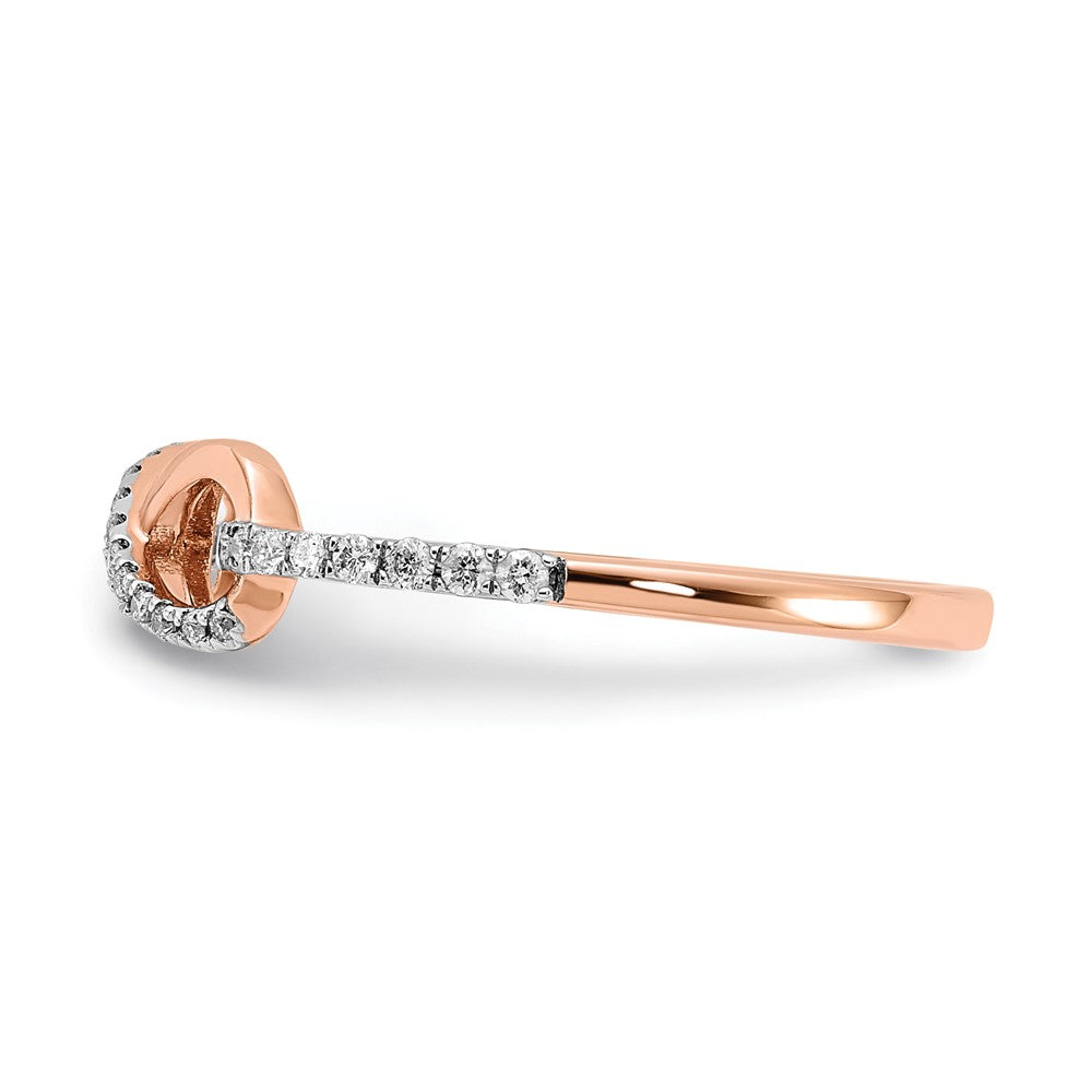 10k Rose Gold Diamond Ring
