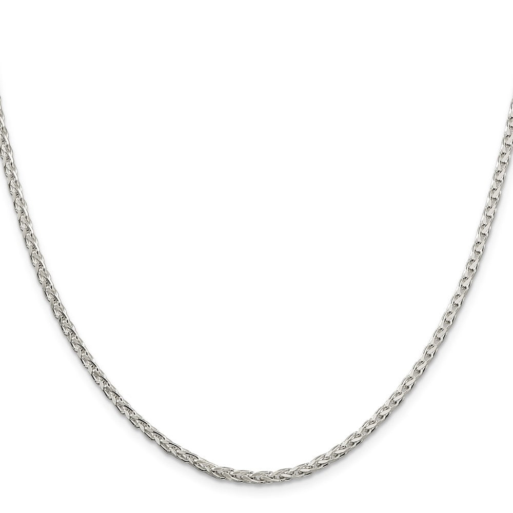 Sterling Silver 2.75mm Diamond-cut Spiga Chain 26 Inches