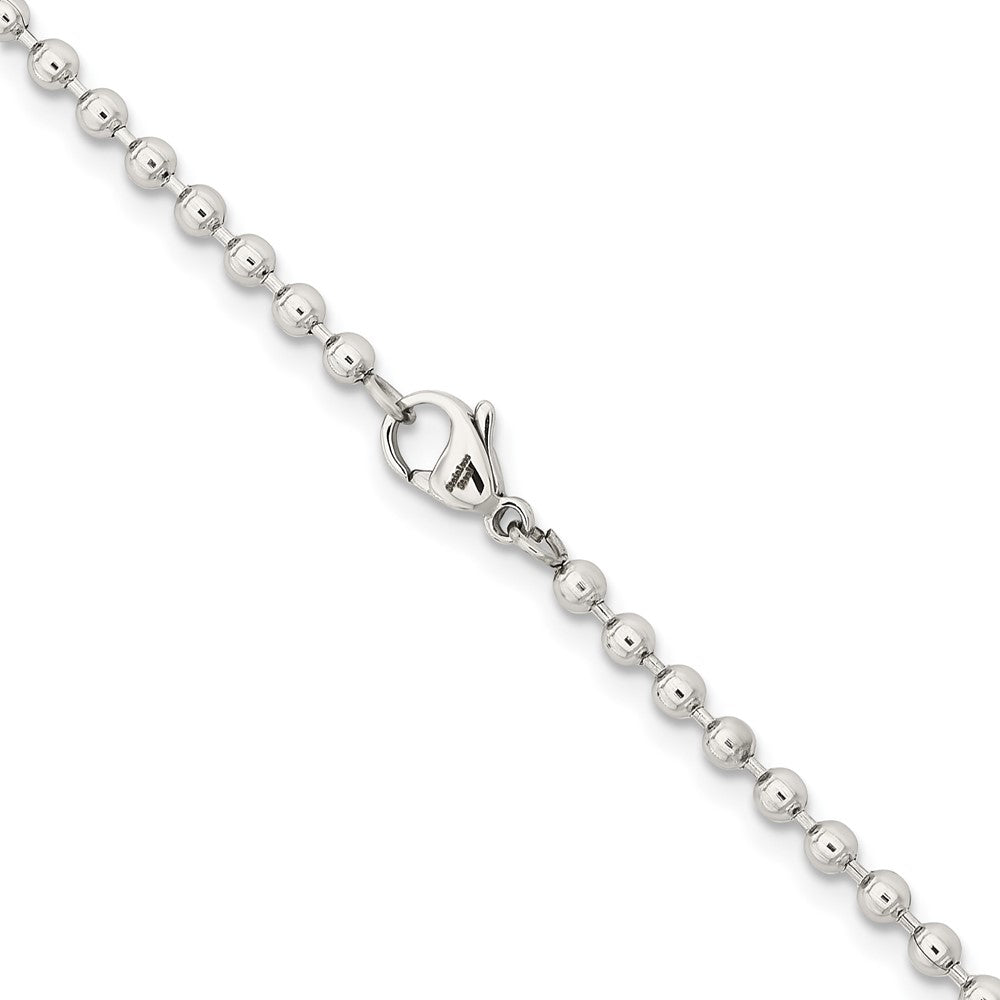 Stainless Steel Polished 3mm 18in Ball Chain
