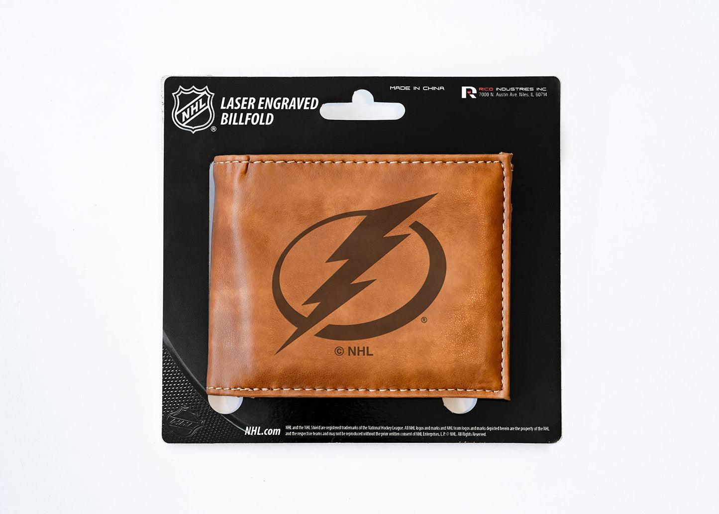4" Brown NHL Tampa Bay Lightning Billfold Wallet