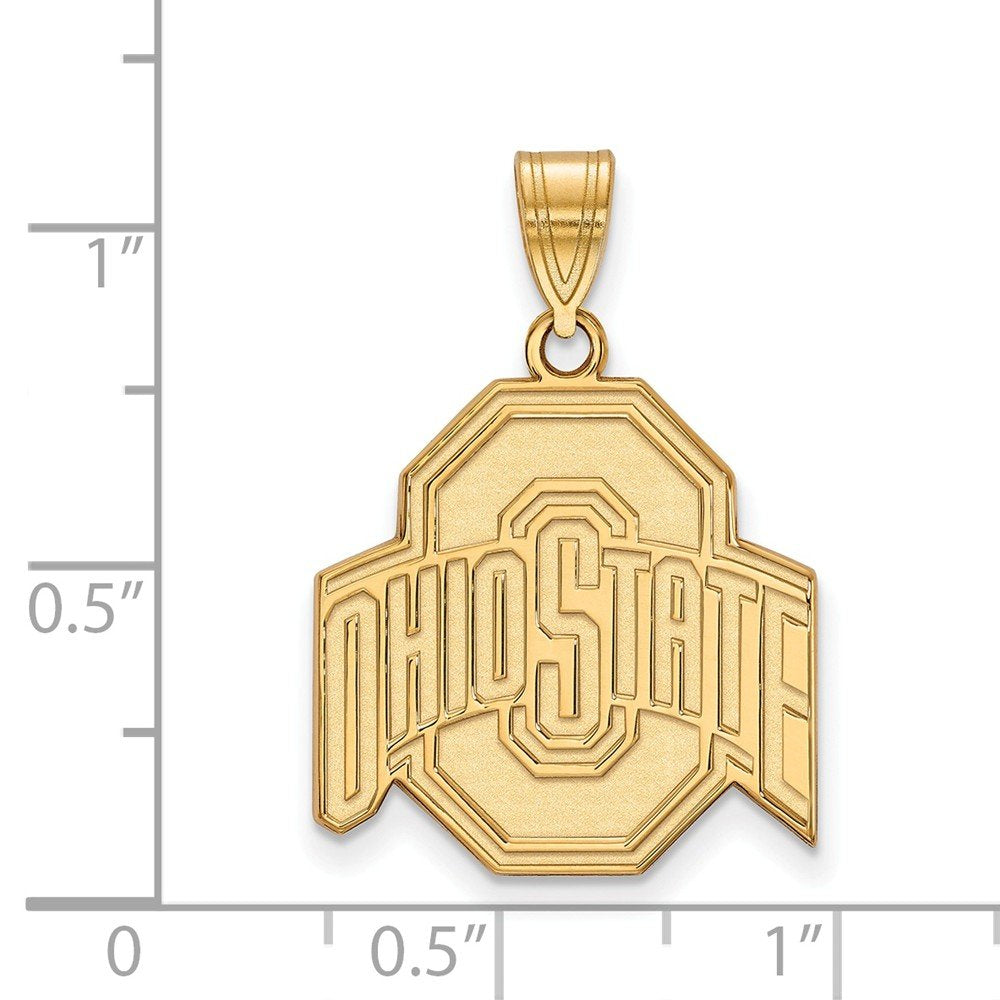 14k Gold LogoArt The Ohio State University Large Pendant Q4Y004OSU