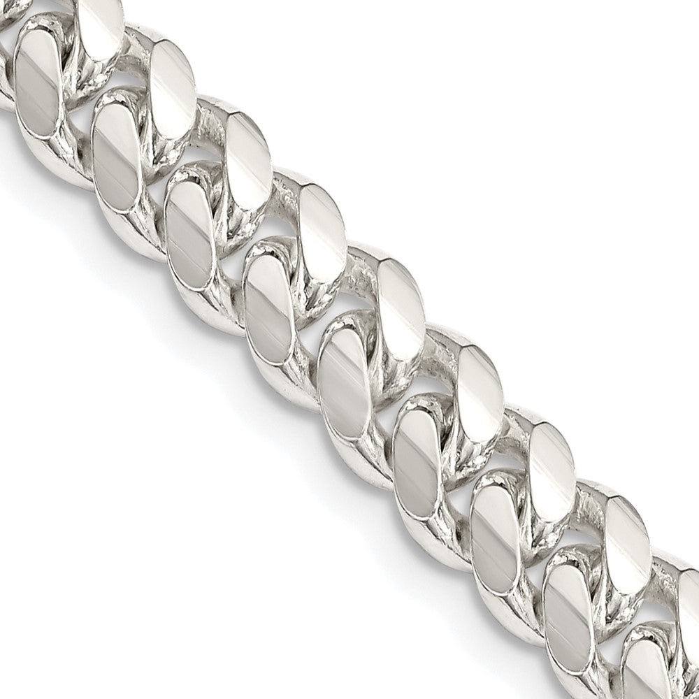 Sterling Silver 7.0mm Polished Domed Curb Chain 22 Inches