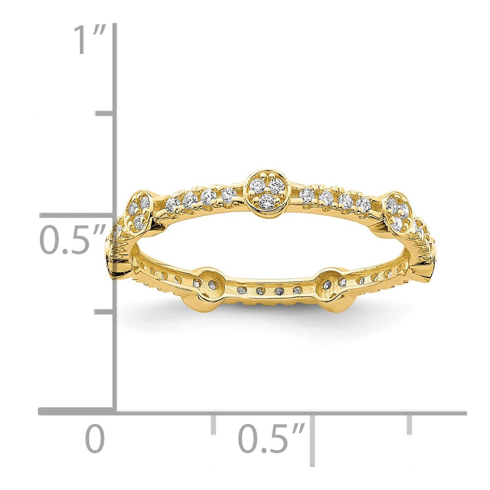 10K CZ Ring