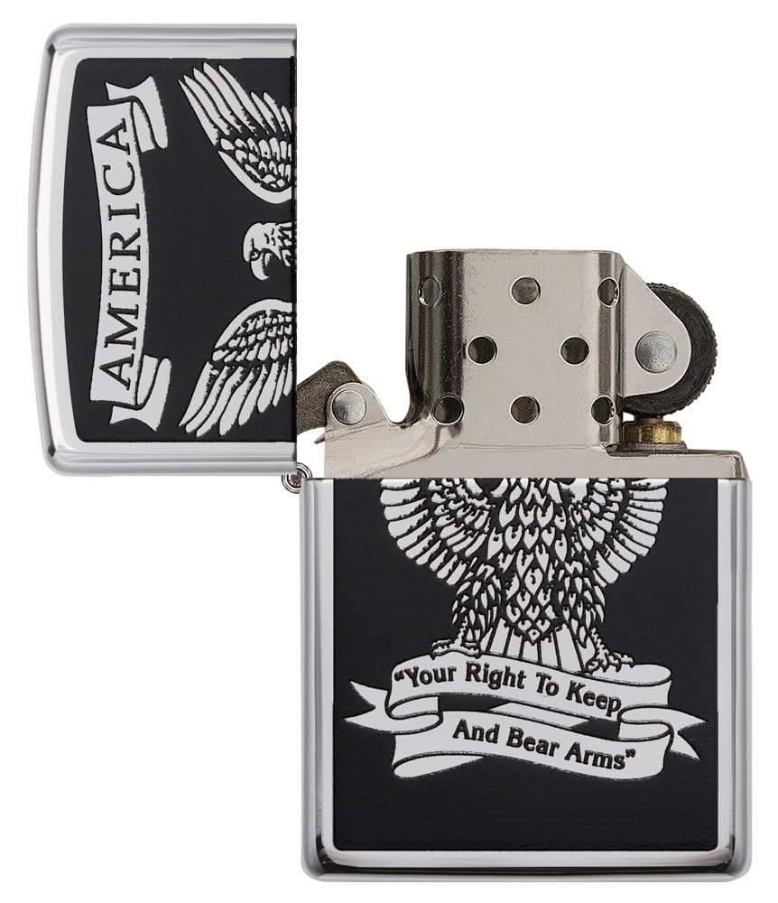 Zippo Eagle High Polish Chrome Pocket Lighter