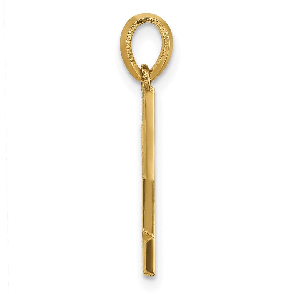 14k Yellow Gold Fancy Letter X