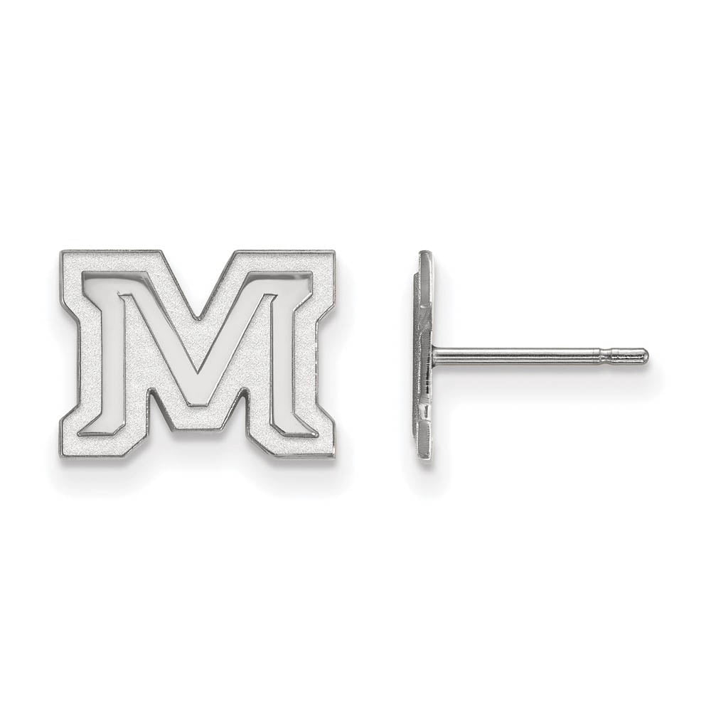 LogoArt Sterling Silver Montana State University Xs Post Earrings
