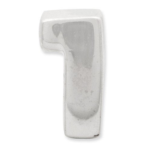 Reflection Beads QRS1628N1 Sterling Silver Number 1 Bead