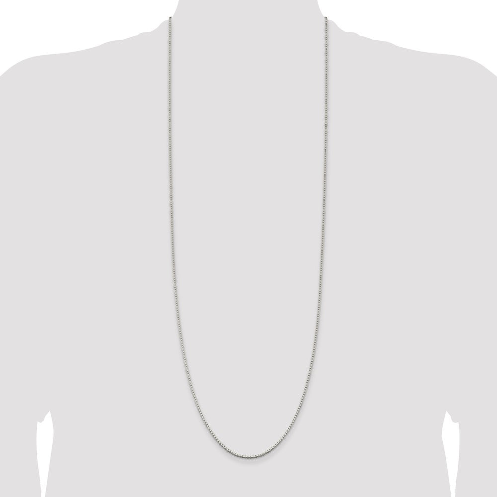 Sterling Silver 1.75mm Box Chain 36 Inches