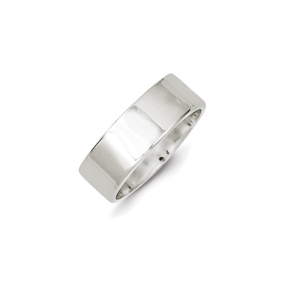 Sterling Silver 7mm Lightweight Flat Size 9 Band