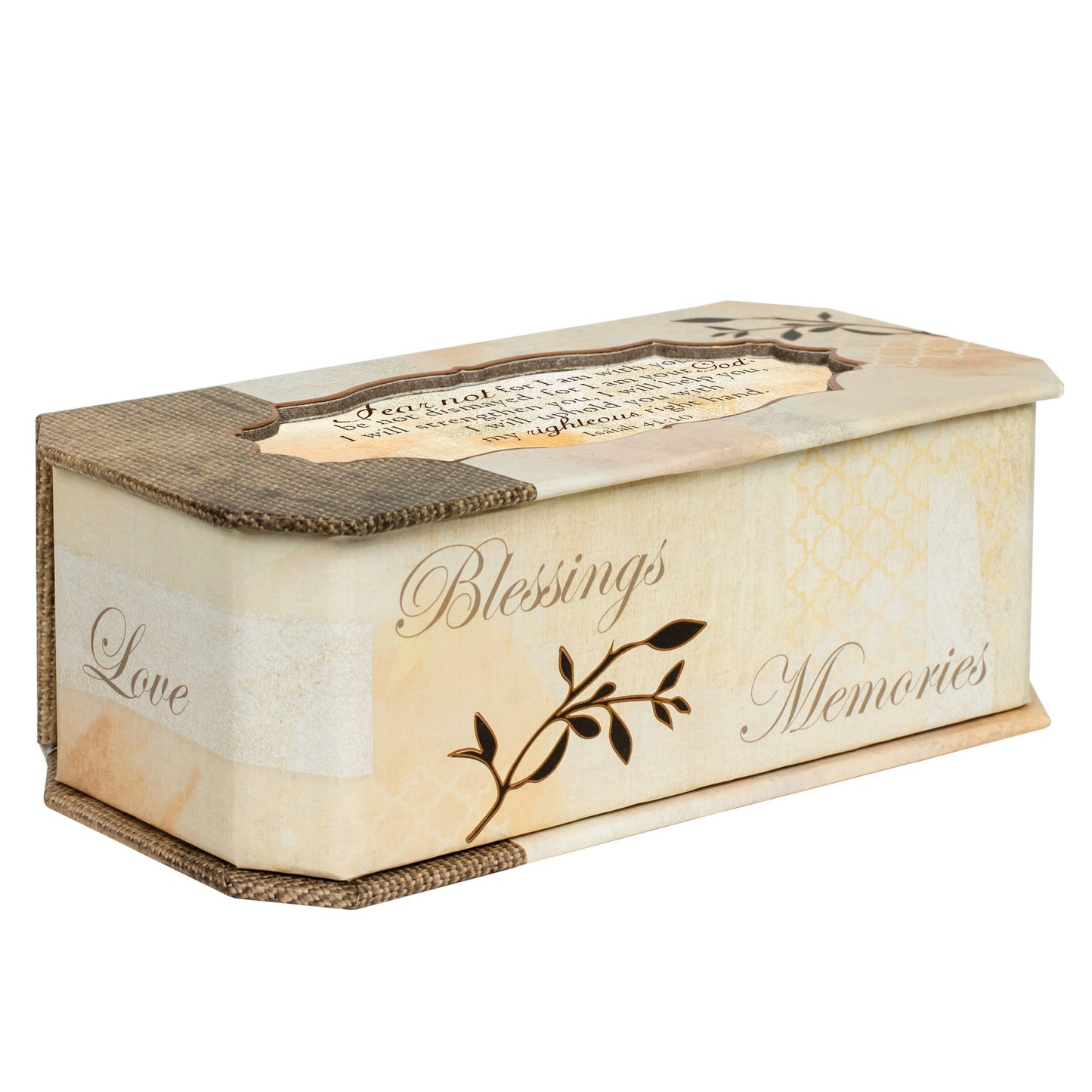 Belle Papier FEAR NOT Verse Music Box (Plays How Great Thou Art) QGM18561