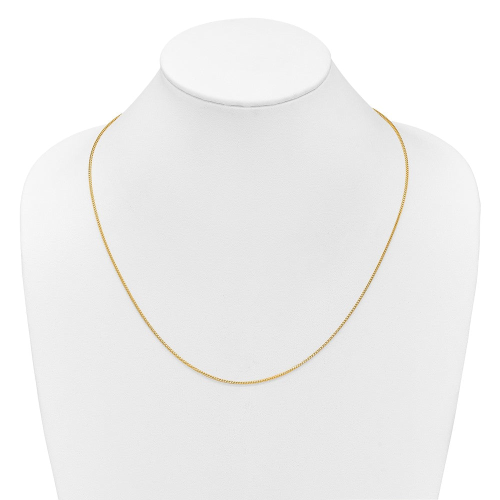 14K Adjustable 1.25mm Franco Chain