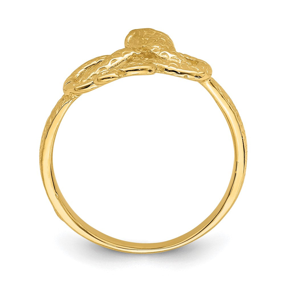 14K Gold Snake Ring Size 7
