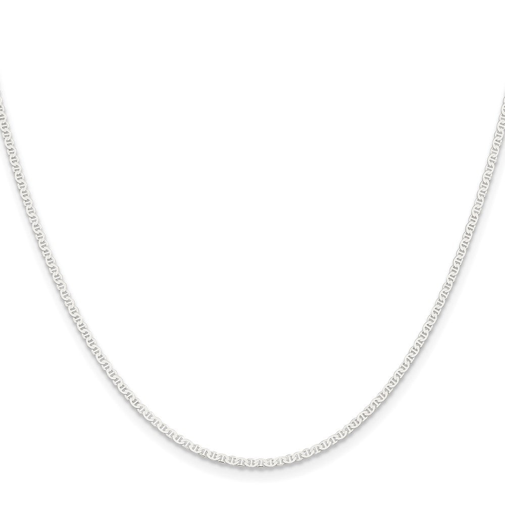 Sterling Silver 1.85mm Flat Anchor Chain 24 Inches