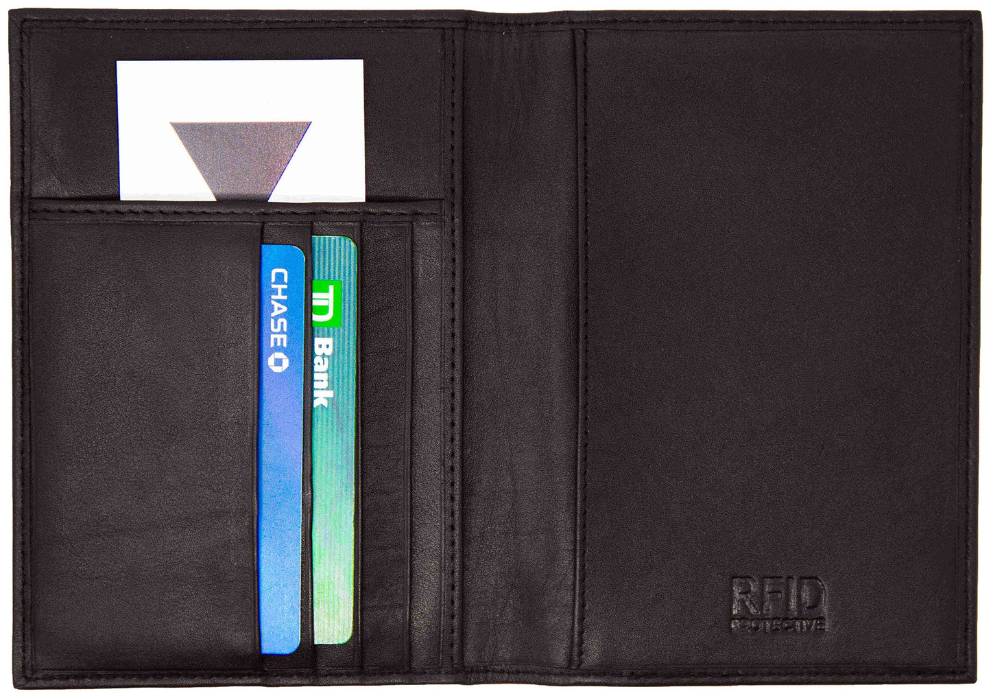 Genuine Cowhide Leather RFID-Blocking Passport Cover Case Holder & Wallet