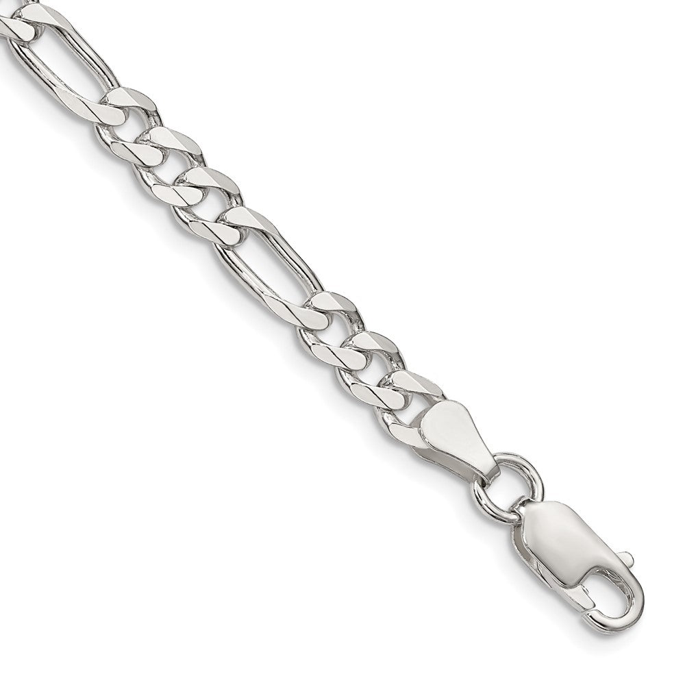 Sterling Silver 5.5mm Figaro Chain 8 inches