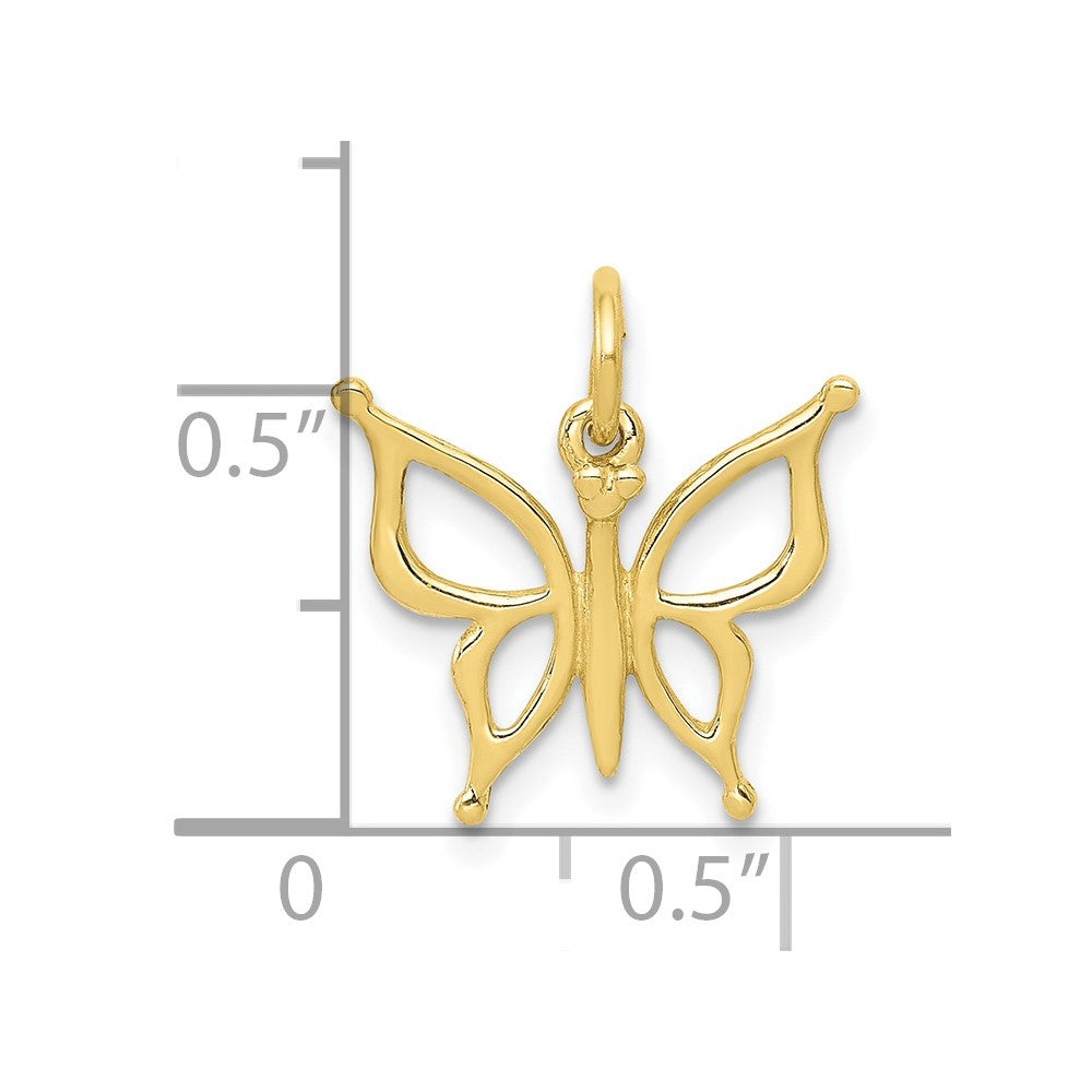 10k Butterfly Charm Yellow Gold