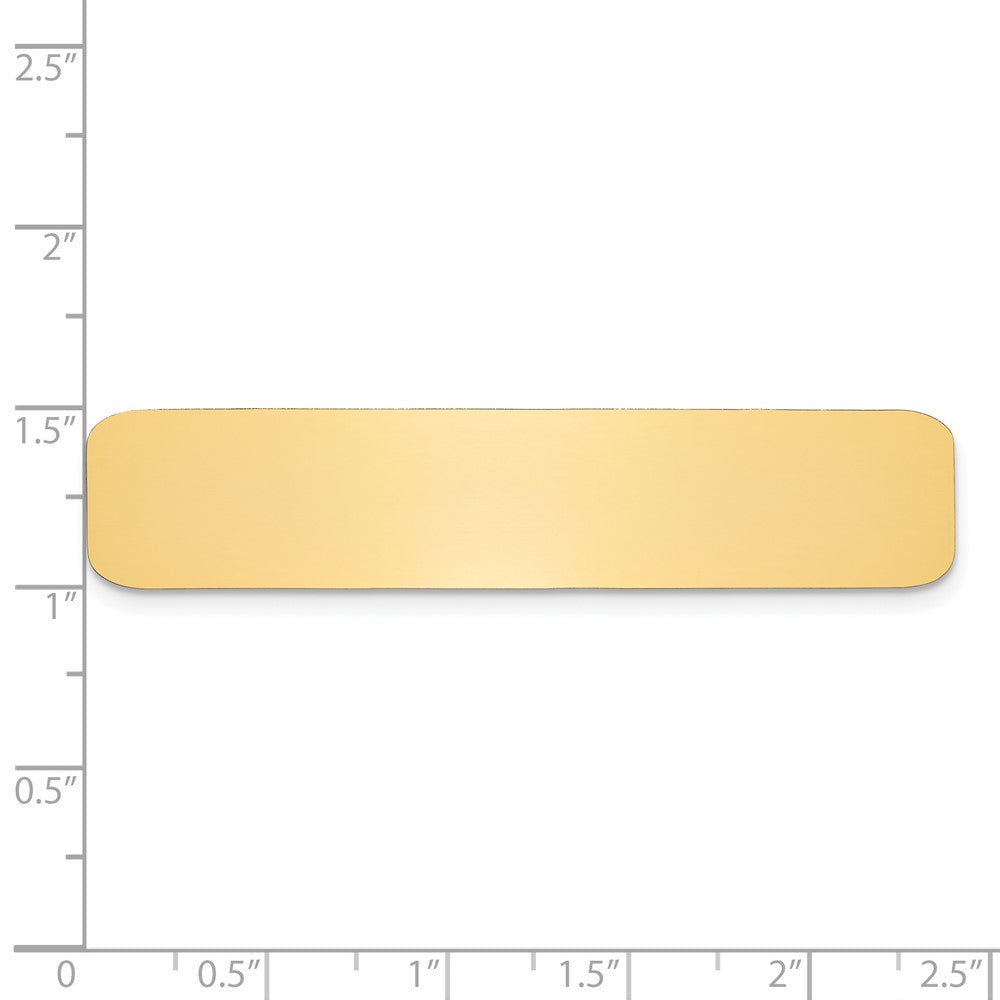 1/2 x 2 3/8 Polished Brass Plates-Set of 6
