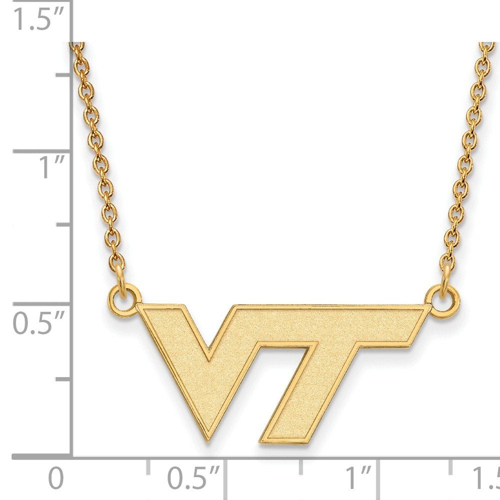 Women's Virginia Tech Hokies Gold Plated Pendant Necklace