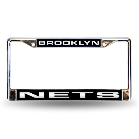Brooklyn Basketball Net's Chrome Metal Laser Cut License Plate Frame