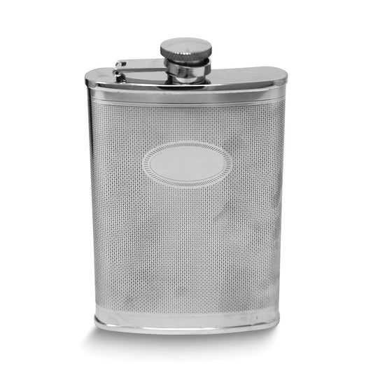 Stainless Steel Oval Design 6oz Flask
