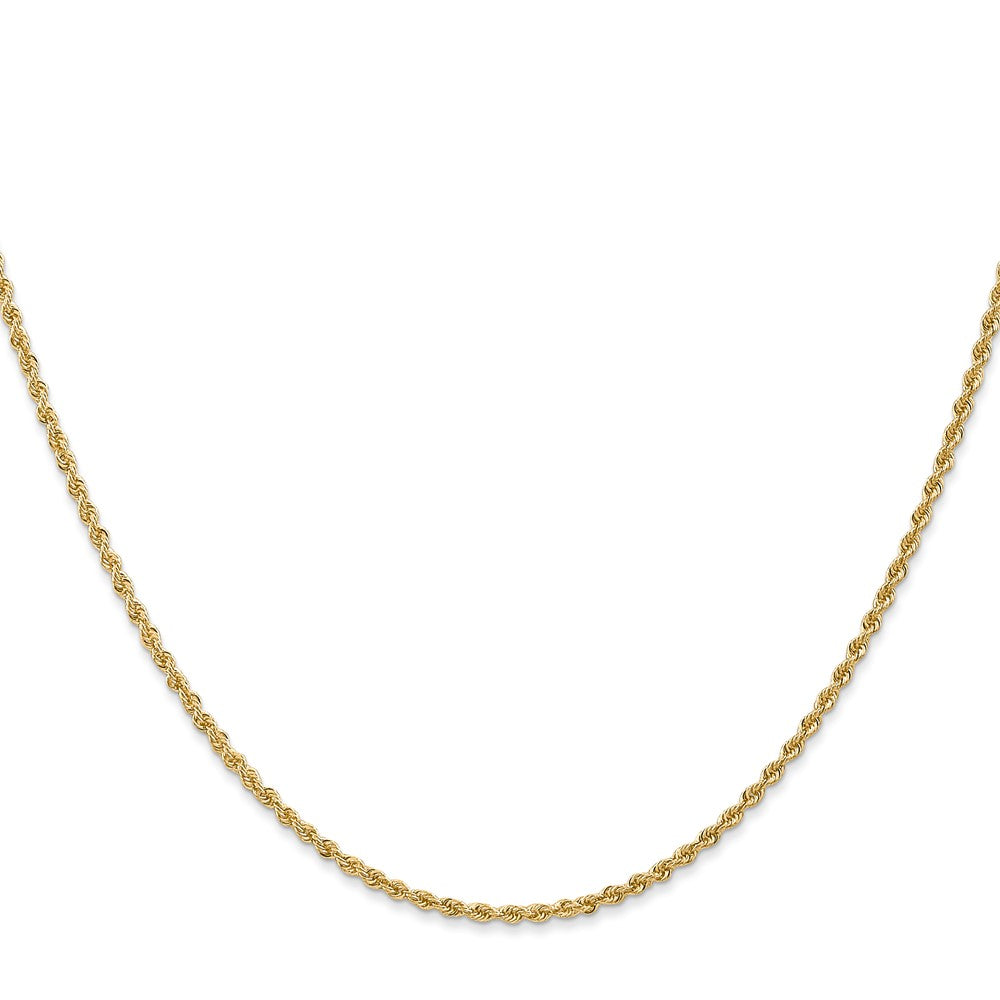 14K 36 inch 1.5mm Regular Rope with Lobster Clasp Chain