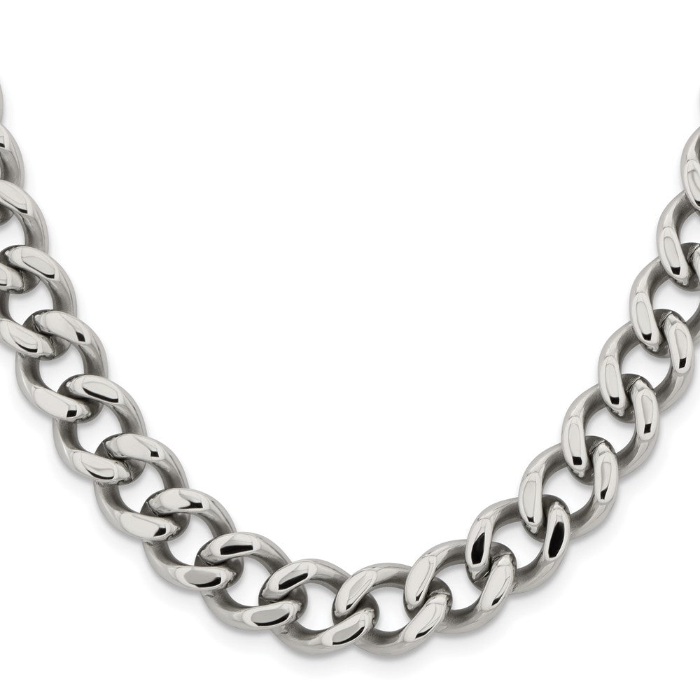 Stainless Steel 11.50mm 24in Curb Chain