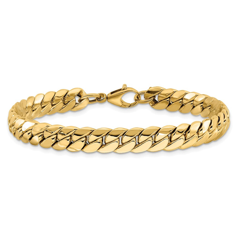 14K Polished Fancy Link Bracelet 7.5  inches
