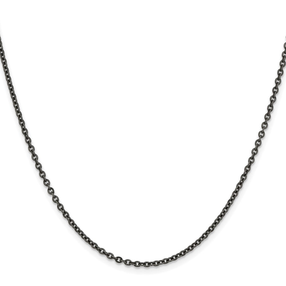 Chisel Stainless Steel Antiqued 2.7mm 24 inch Cable Chain
