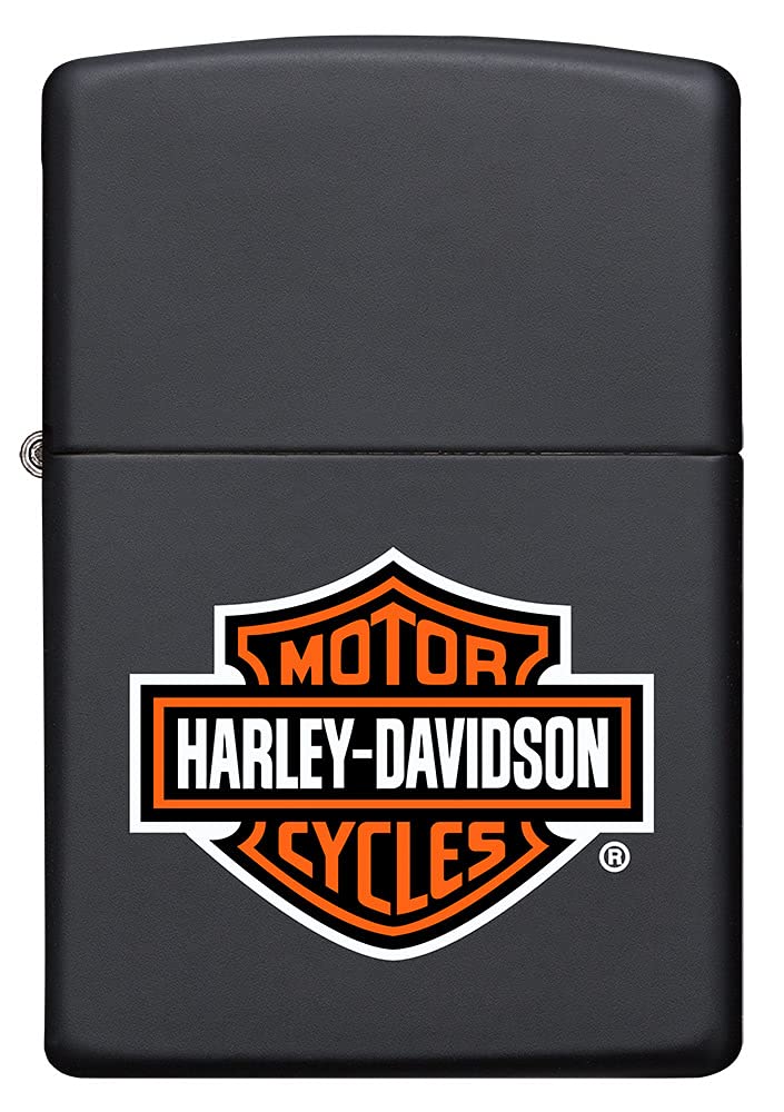 Zippo 218HD.H252 H-D Logo, Black Matte