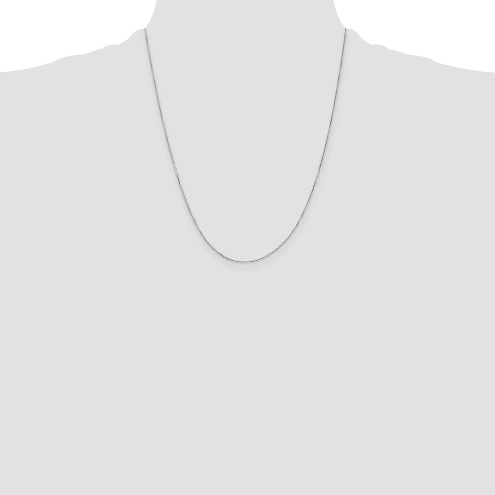 10k White Gold .5mm Box Chain