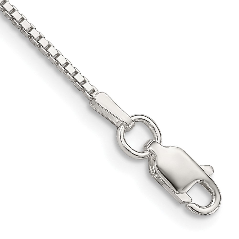 Sterling Silver 1.25mm Box Chain 7 inches