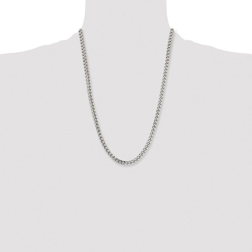 Stainless Steel Polished 5.5mm 24in Franco Chain