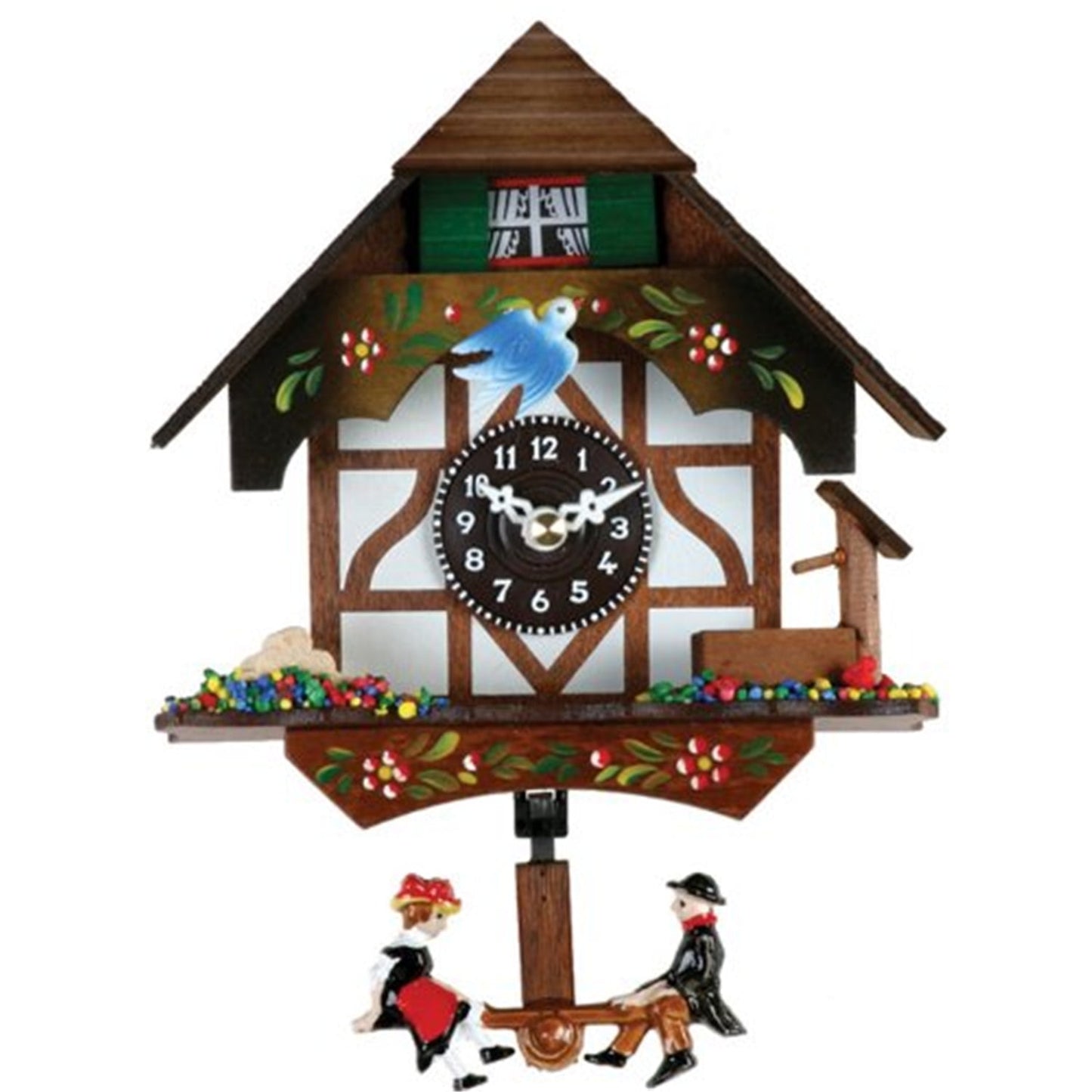 River City Clocks Analog Asymmetrical Cuckoo Clock, 2070Q-06