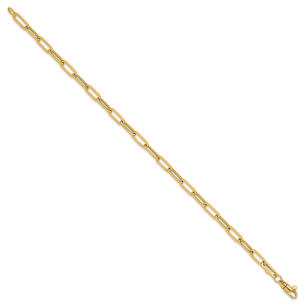 14K Polished Fancy Link with 1in ext Bracelet 9.5  inches